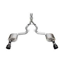 Cat-Back / Echappement après catalyseur 3'' / 76.2mm Corsa Performance 21250BLK