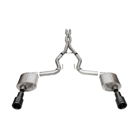 Cat-Back / Echappement après catalyseur 3'' / 76.2mm Corsa Performance 21255CFBLK