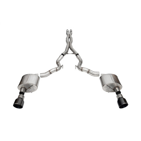 Cat-Back / Echappement après catalyseur 3'' / 76.2mm Corsa Performance 21270BLK