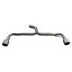 Silencieux-Tube inox Inoxcar avec sorties Racing 102mm pour Volkswagen Scirocco R 2.0L TSI 265cv (2010 - ...) -WSCI.07.102R