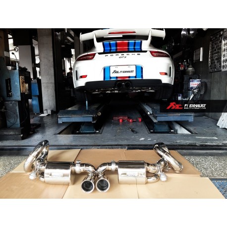 Echappement inox à valves FI Exhaust pour Porsche 991 GT3 (2013 - ...)